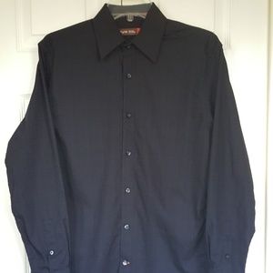 Nyne Mens Dress Shirt Black S NWOT